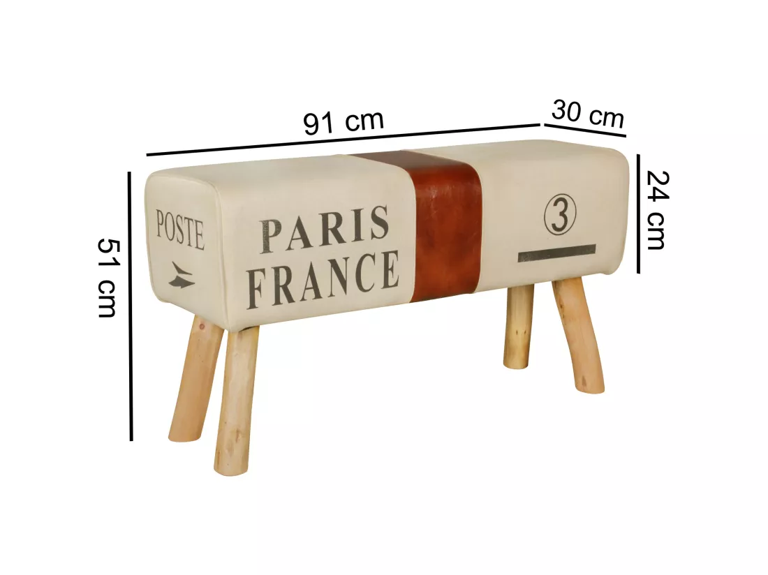 Banc en tissu 91 cm Bois Massif Rembourré Banc Banquette Petit Colour