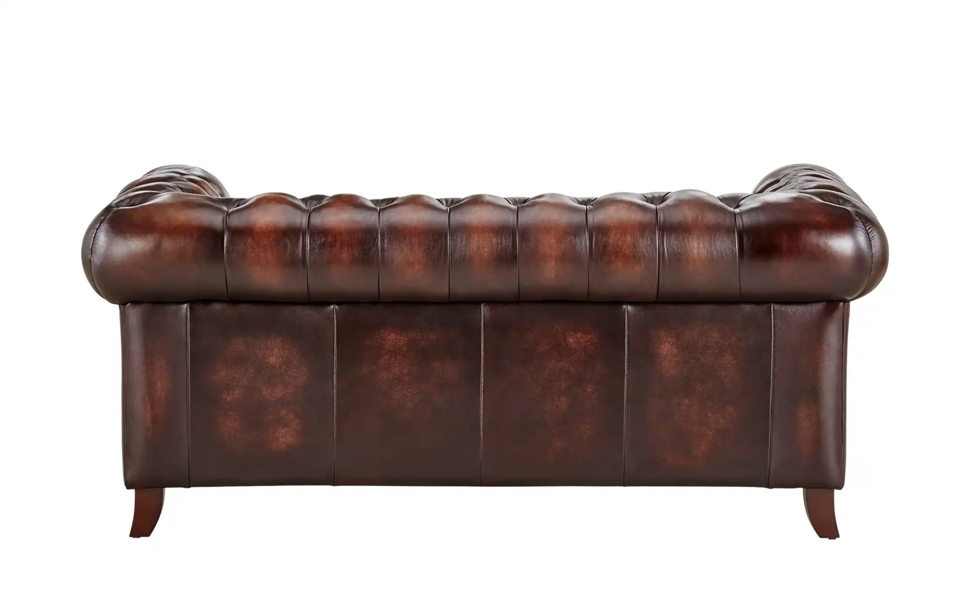 uno Ledersofa im Vintagelook Chesterfield