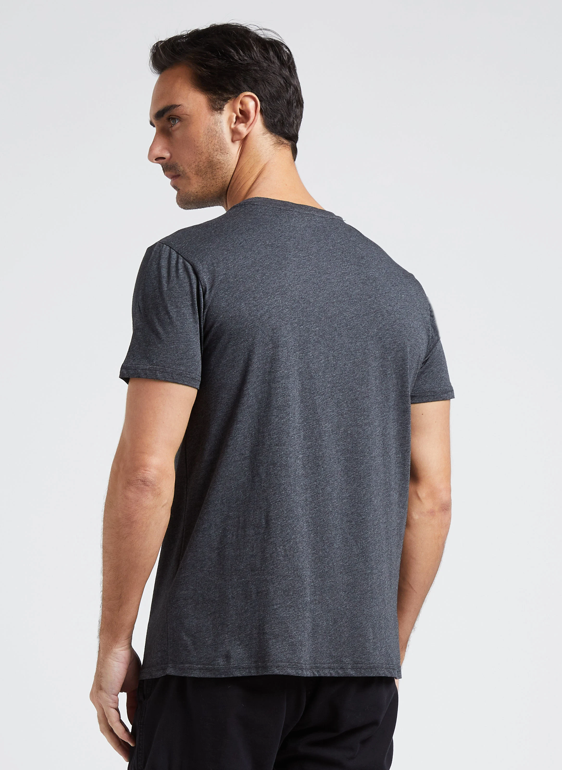 PAIA - Tee-shirt à col rond avec logo contrasté en coton| Gris