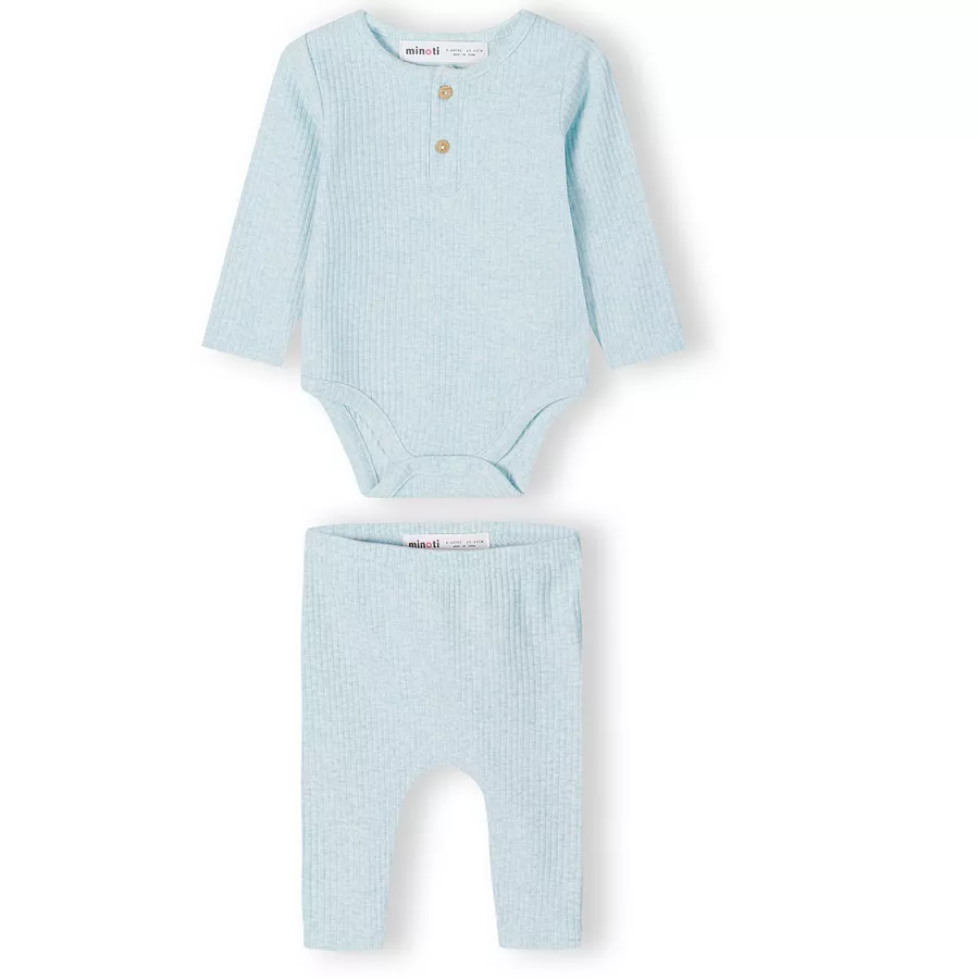 MINOTI Body & Leggings Hellblau