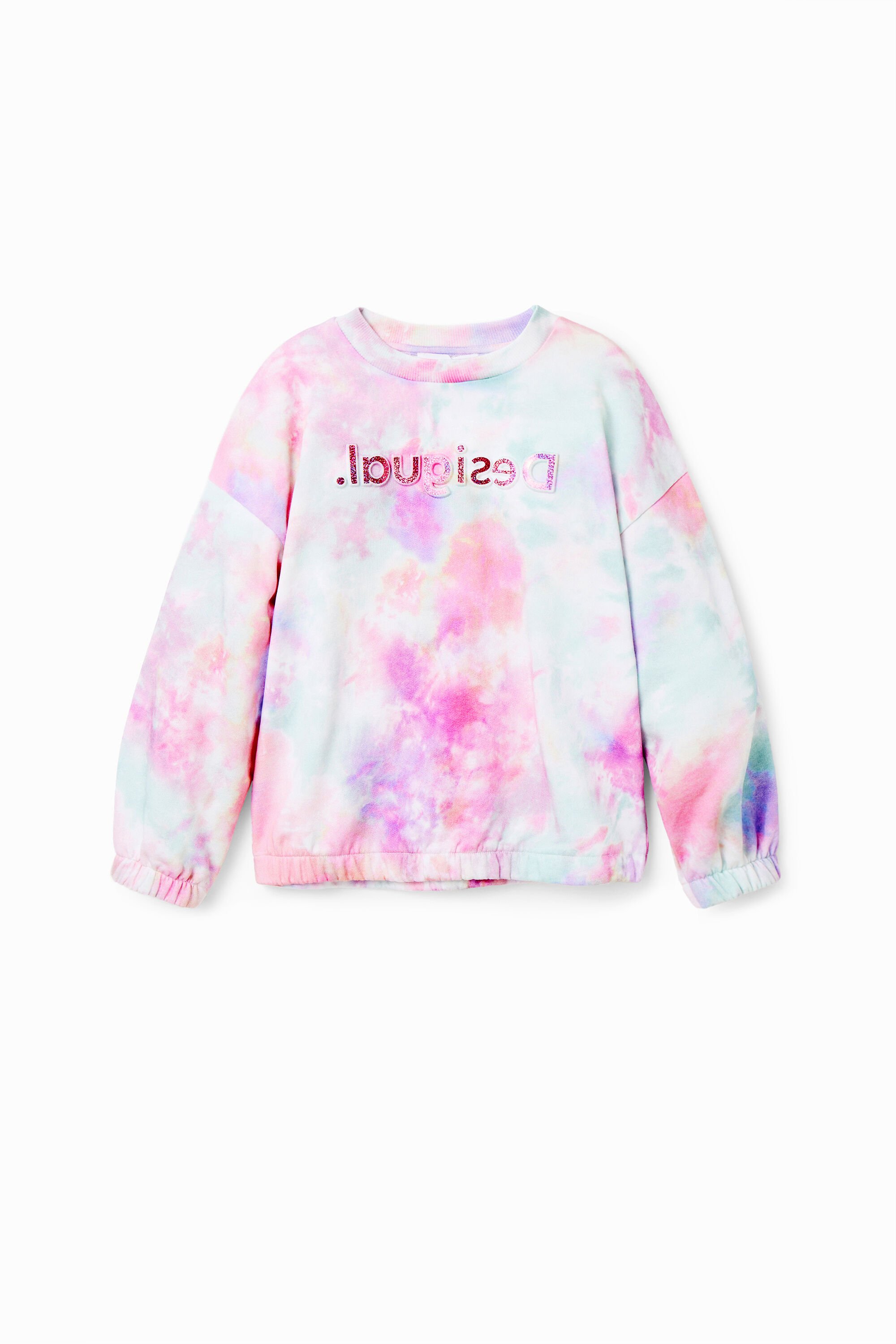 Sweat-shirt tie and dye logo