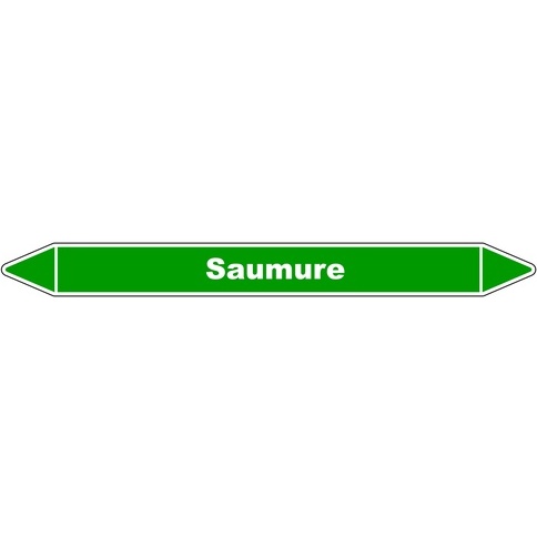 Marqueur de Tuyauterie - Saumure - NFX 08-105 - Vinyle Laminé