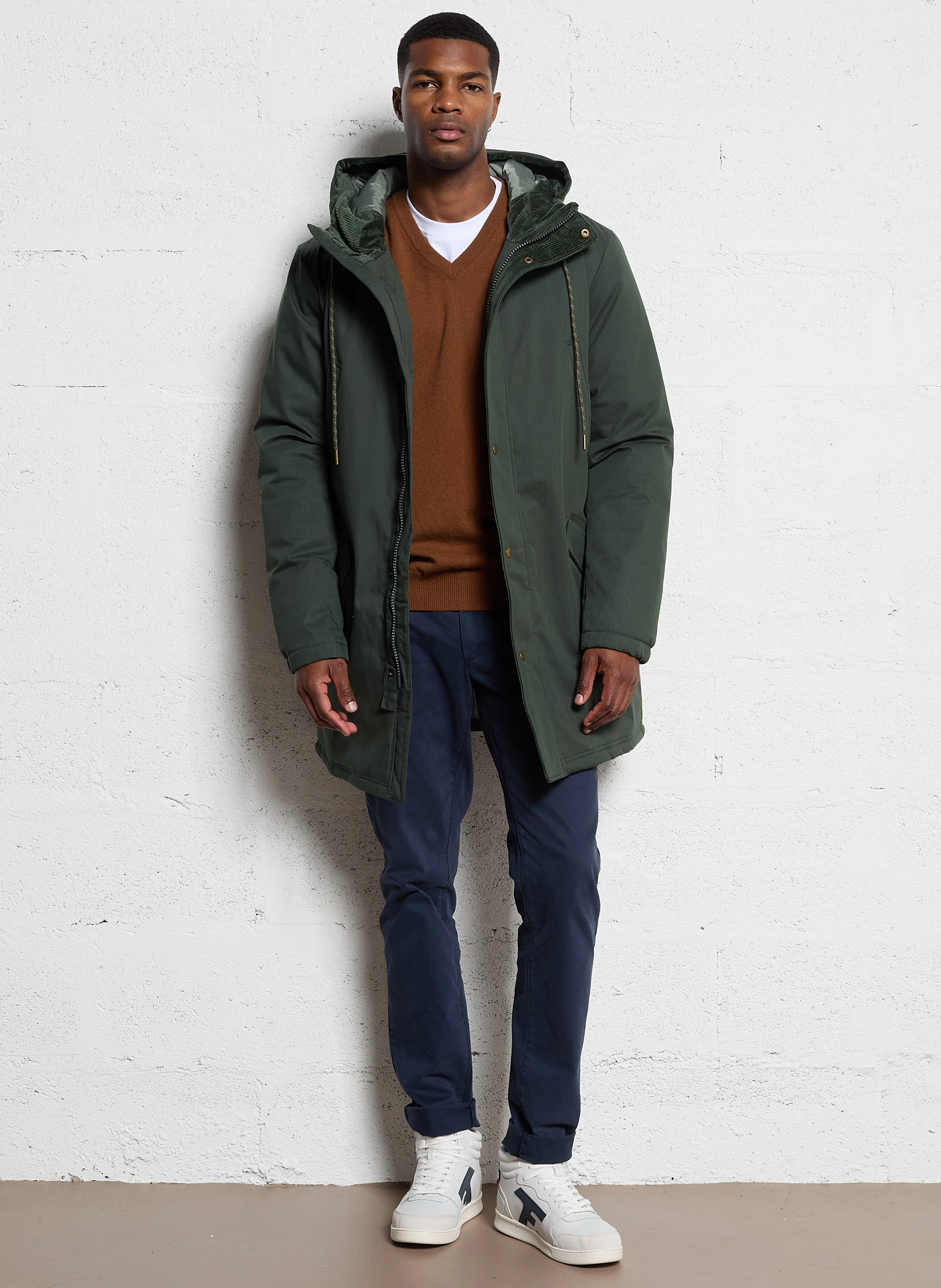 CHEVERNY - Parka oversize en coton mélangé | Vert