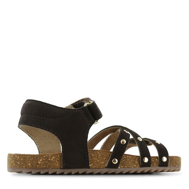 Shoesme dunkelbraune Sandale mit Nieten
