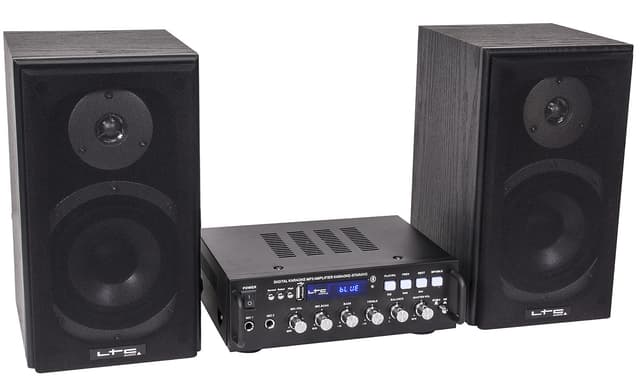 Karaoke-anlæg m. Bluetooth og ekko, 2 x 75W