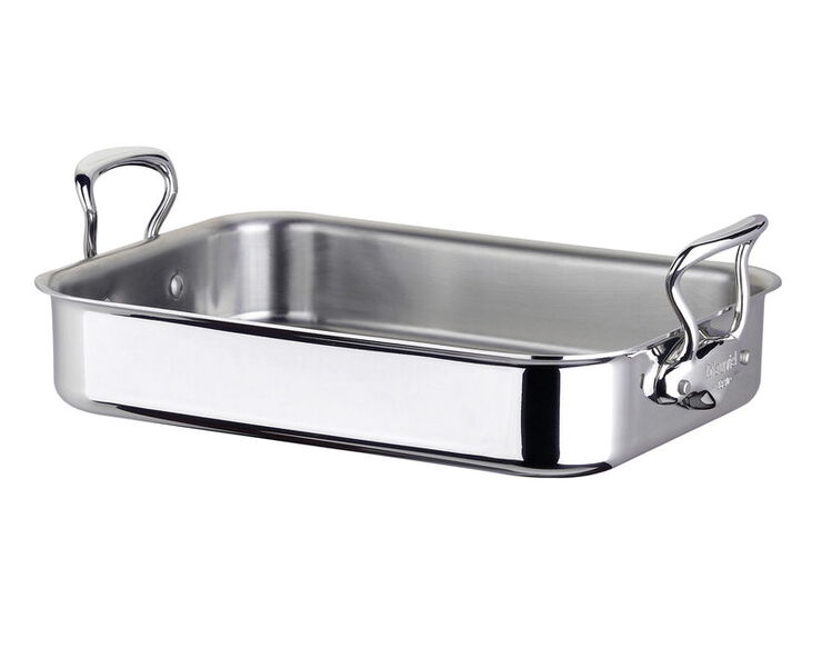 Mauviel Cook-style bradepande 35x25 cm. Stål