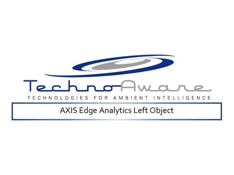 Technoaware Videoanalyse VTrack Left Object AXIS Edge Videoanalyse-Software (Verbrechensverhinderung/Objektschutz/Perimeterschutz)