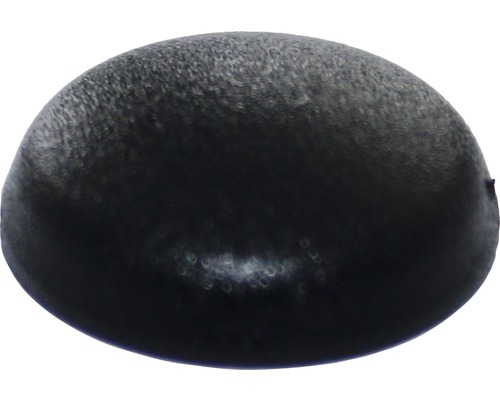 Platte kop doppen Ø 15 mm zwart, 100 stuks