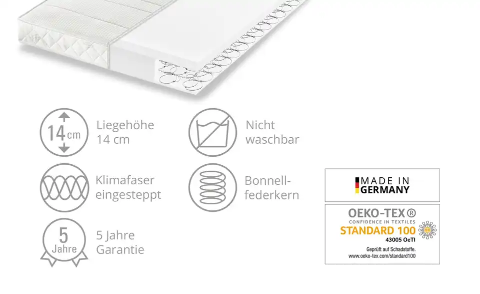 Bonellfederkernmatratze Dreamer Flexo 1 90 cm 190 cm