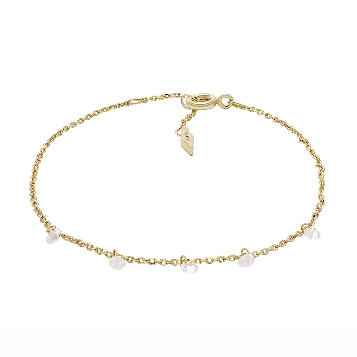 Bracelet Fossil Sadie Shine Bright laiton doré