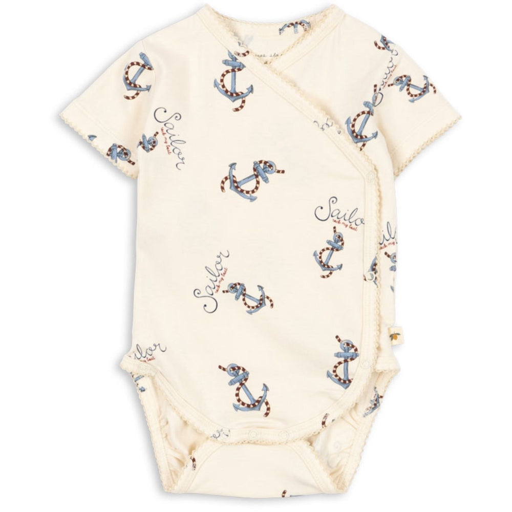Køb Konges Sløjd Rock My Boat Basic Ss Newborn Body GOTS
