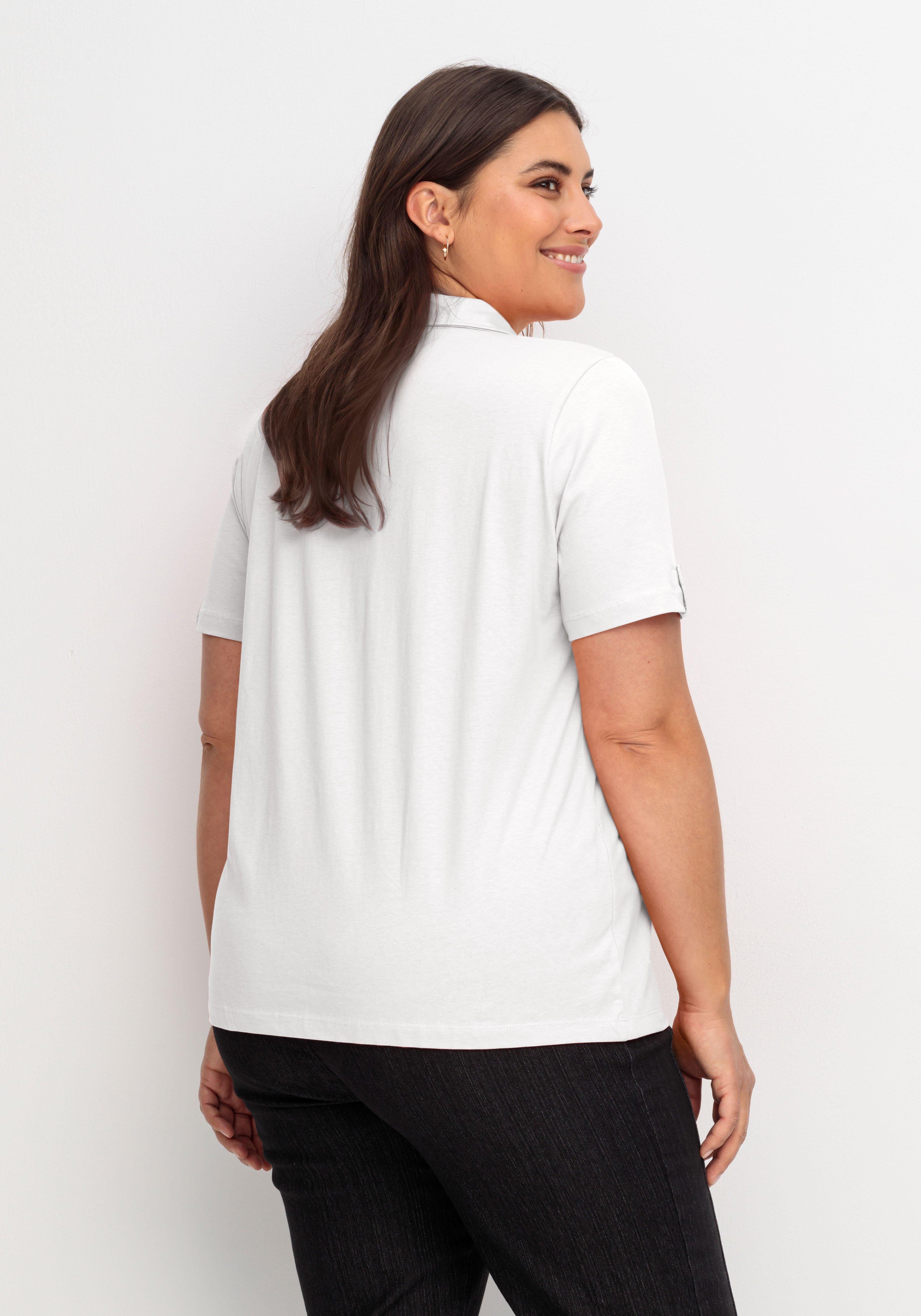 Poloshirt mit kurzem Arm und Kontrastdetails
