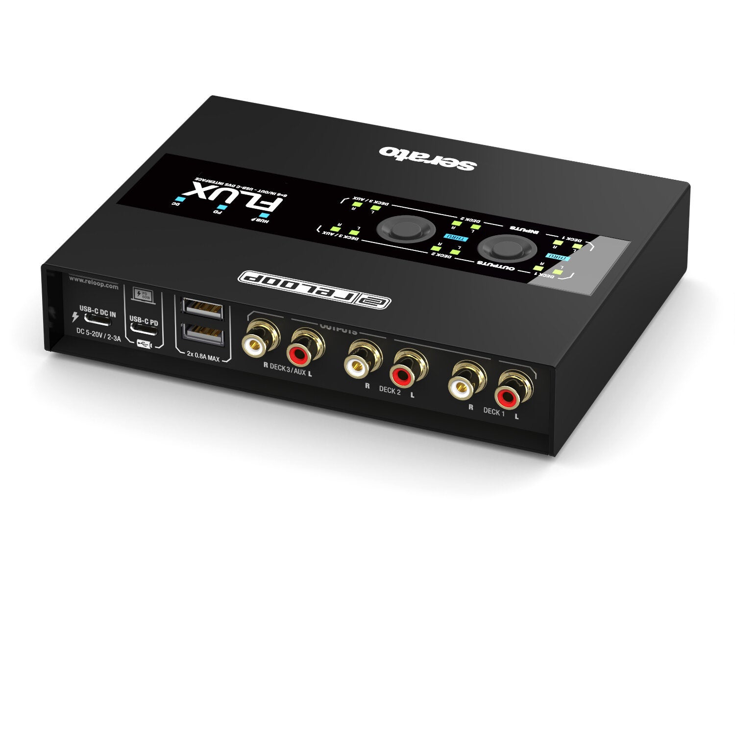 Reloop Flux USB-C DVS audio interface voor Serato DJ Pro