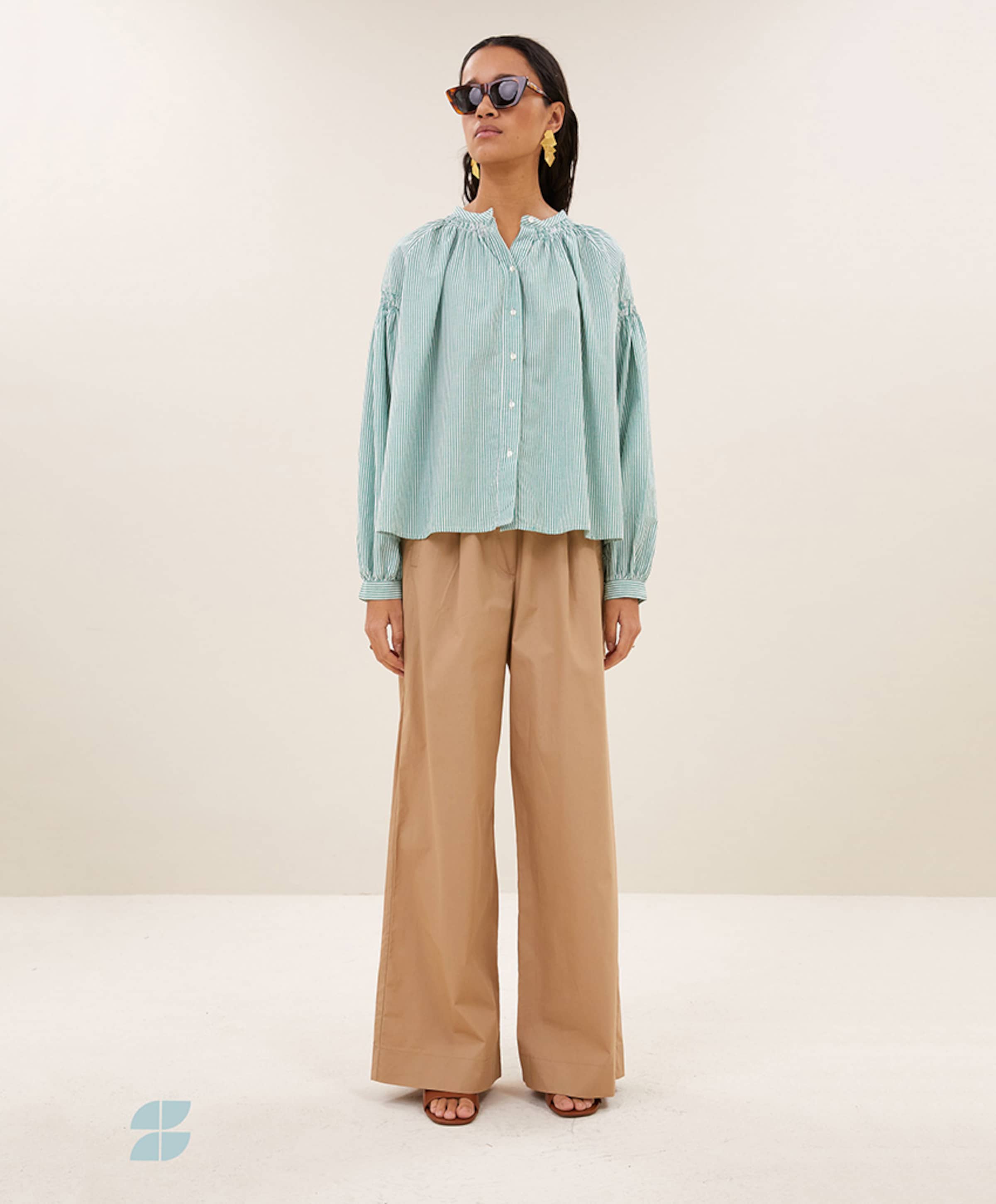 by-bar Dames blouse groen