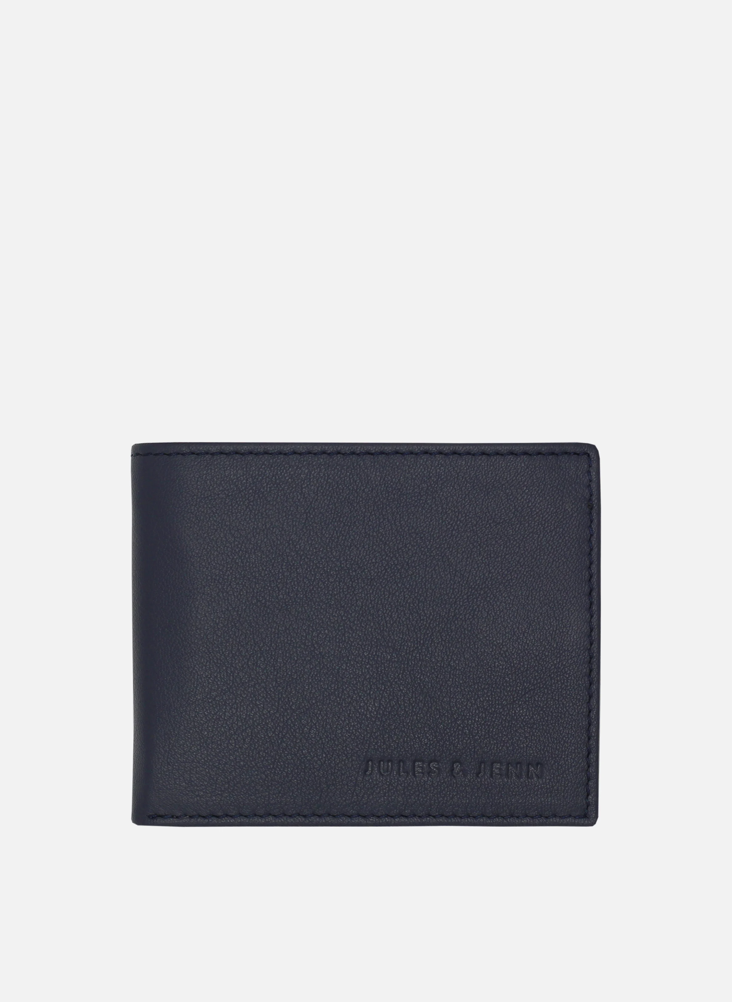 Portefeuille essentiel cuir grainé | Bleu