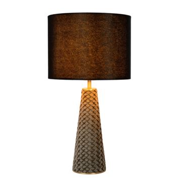 Lucide EXTRAVAGANZA VELVET tafellamp Ø 25 cm Zwart