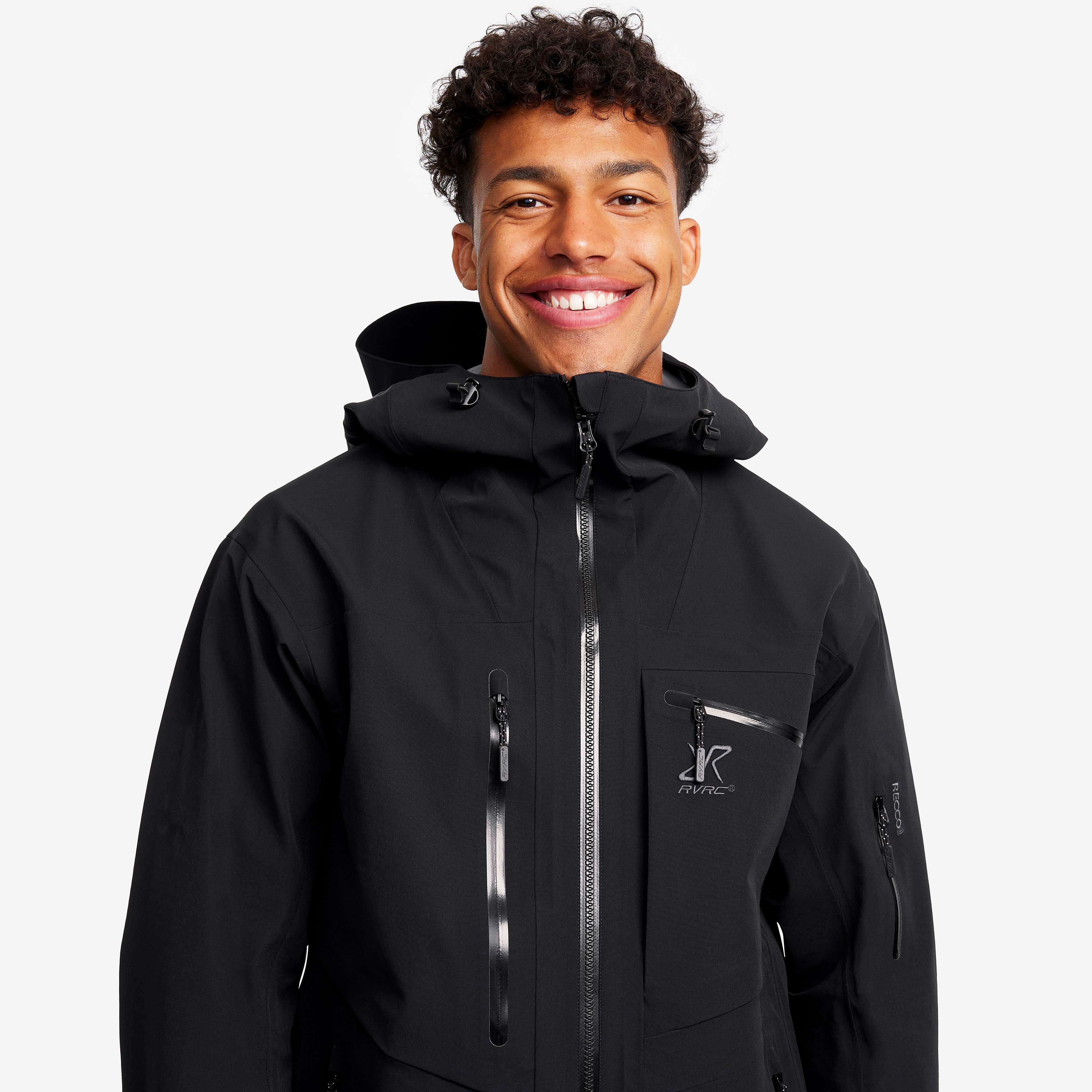 Cyclone Long 3L Jacket Herre Black