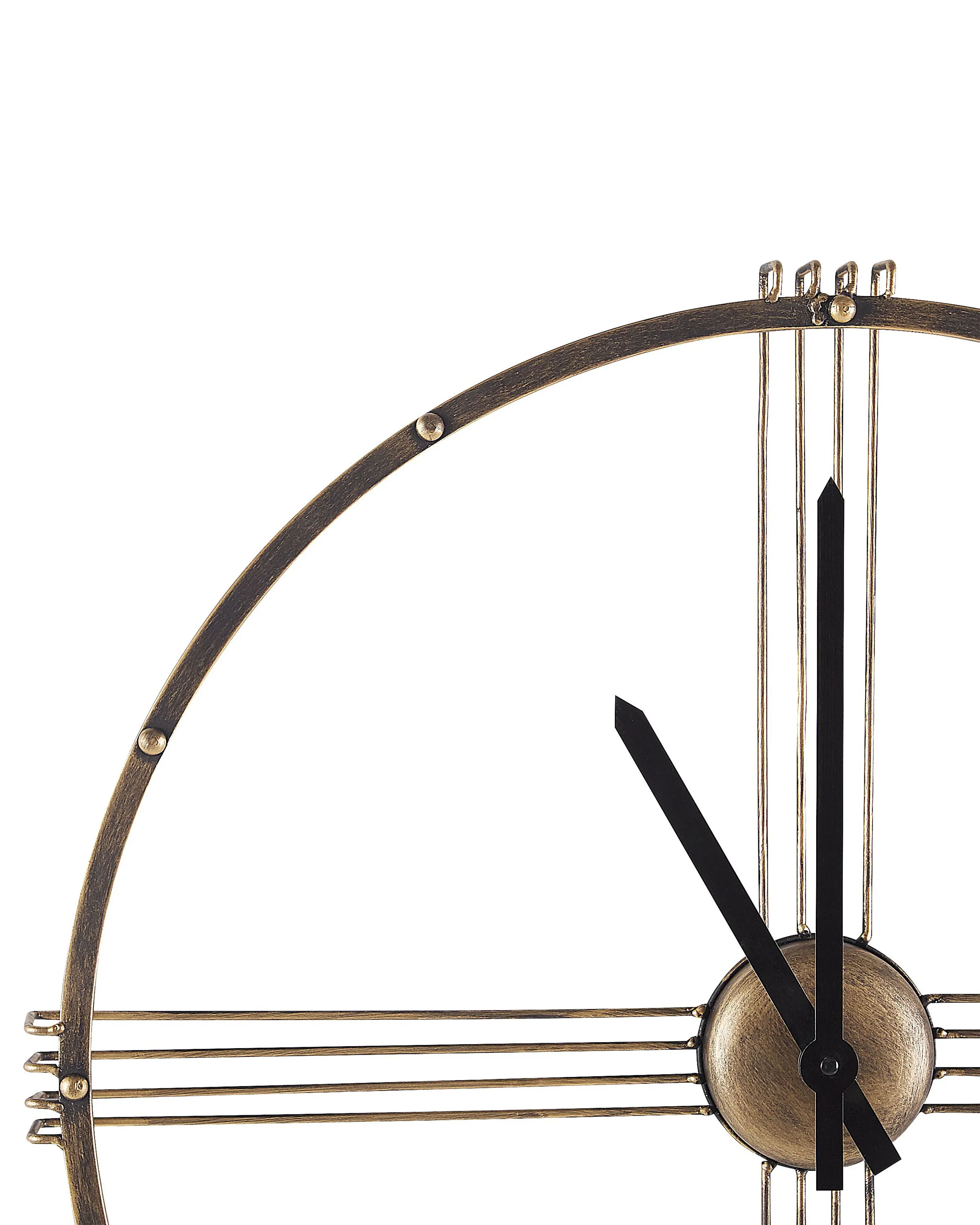 Wandklok ASCONA 64 cm Metaal Goud