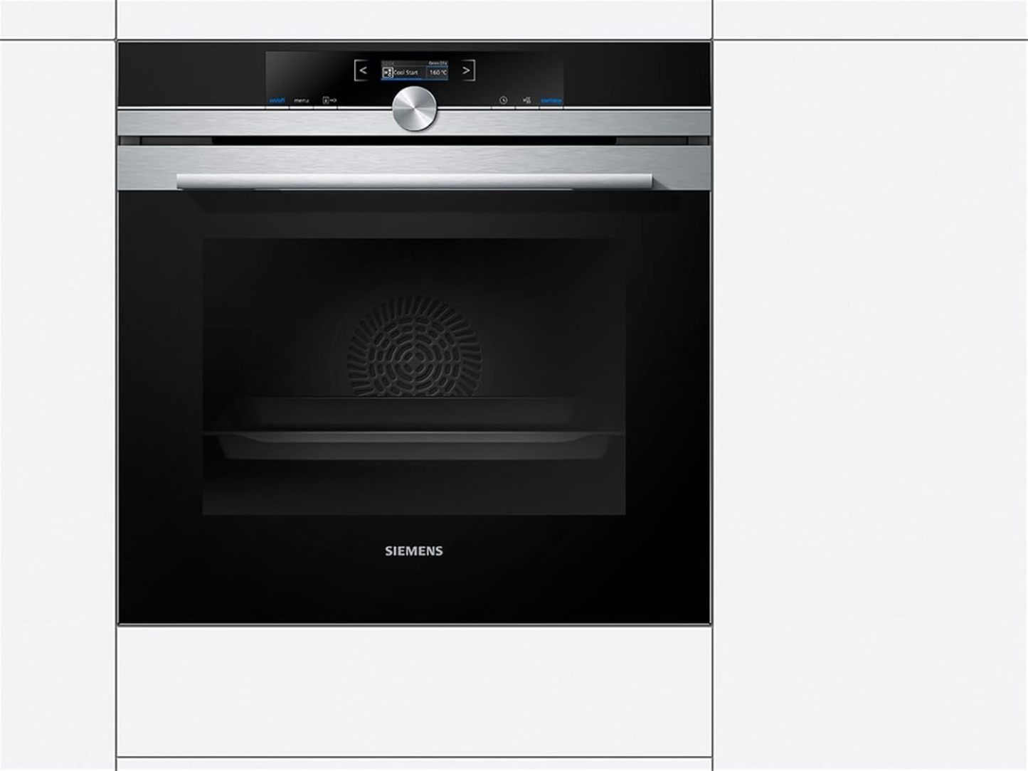 Siemens HB572ABS3, iQ300, Einbau-Backofen 60 x 60 cm, Air Fry, activeClean Pyrolyse Selbstreinung, LED-Touchbedienung, 3D Heißluft, Schnellaufheizung, cookControl10 Automatikprogramme, Edelstahl