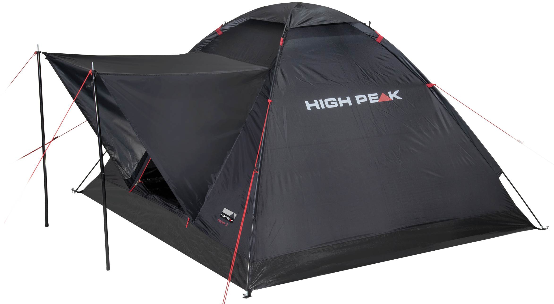 High Peak Kuppelzelt »Zelt Beaver 3« 3 Personen mit Transporttasche,