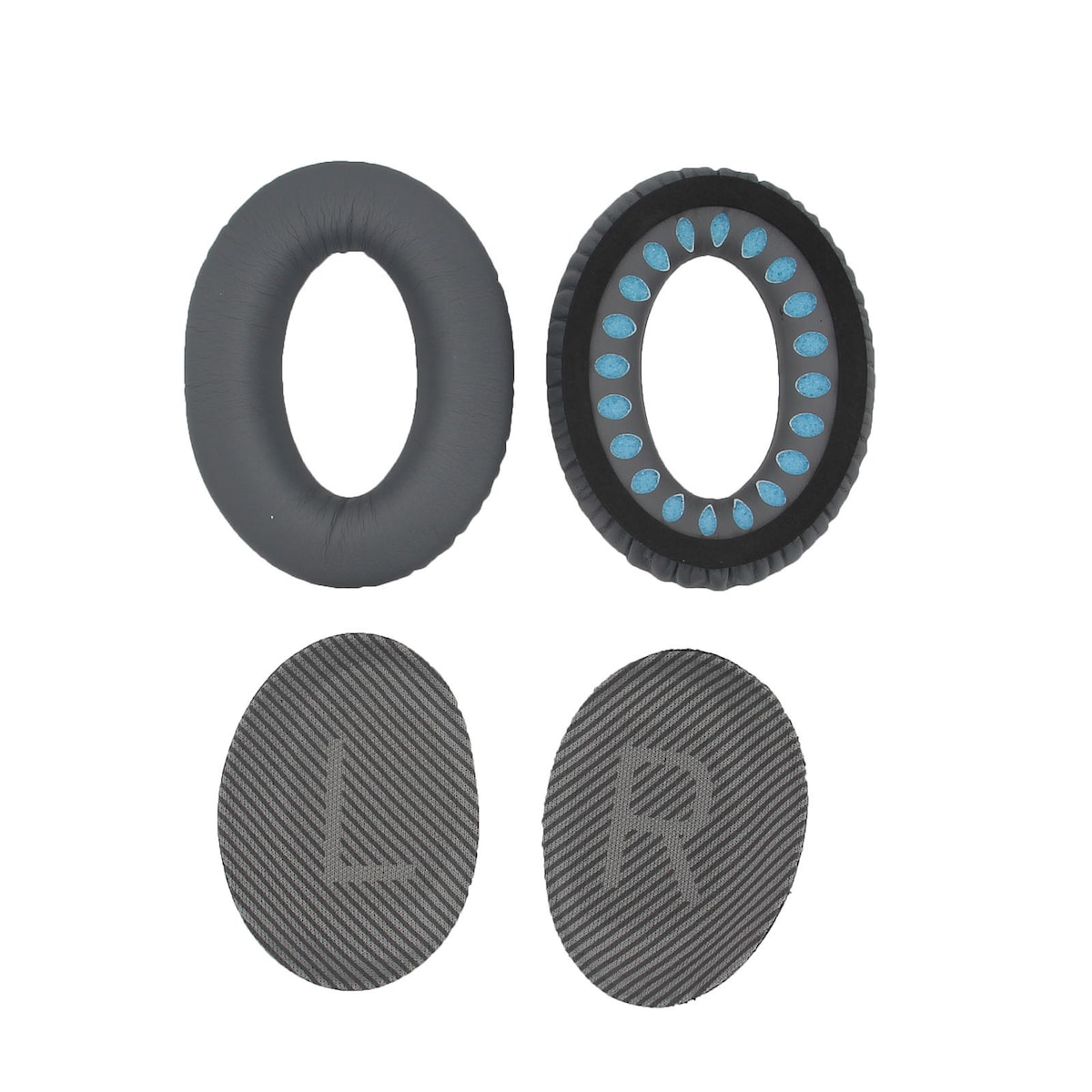 Øreputer for Bose QC35 I/II, QC25, QC15, QC 2 AE 2, AE 2i, AE 2w, SoundTrue, SoundLink Mørk grå