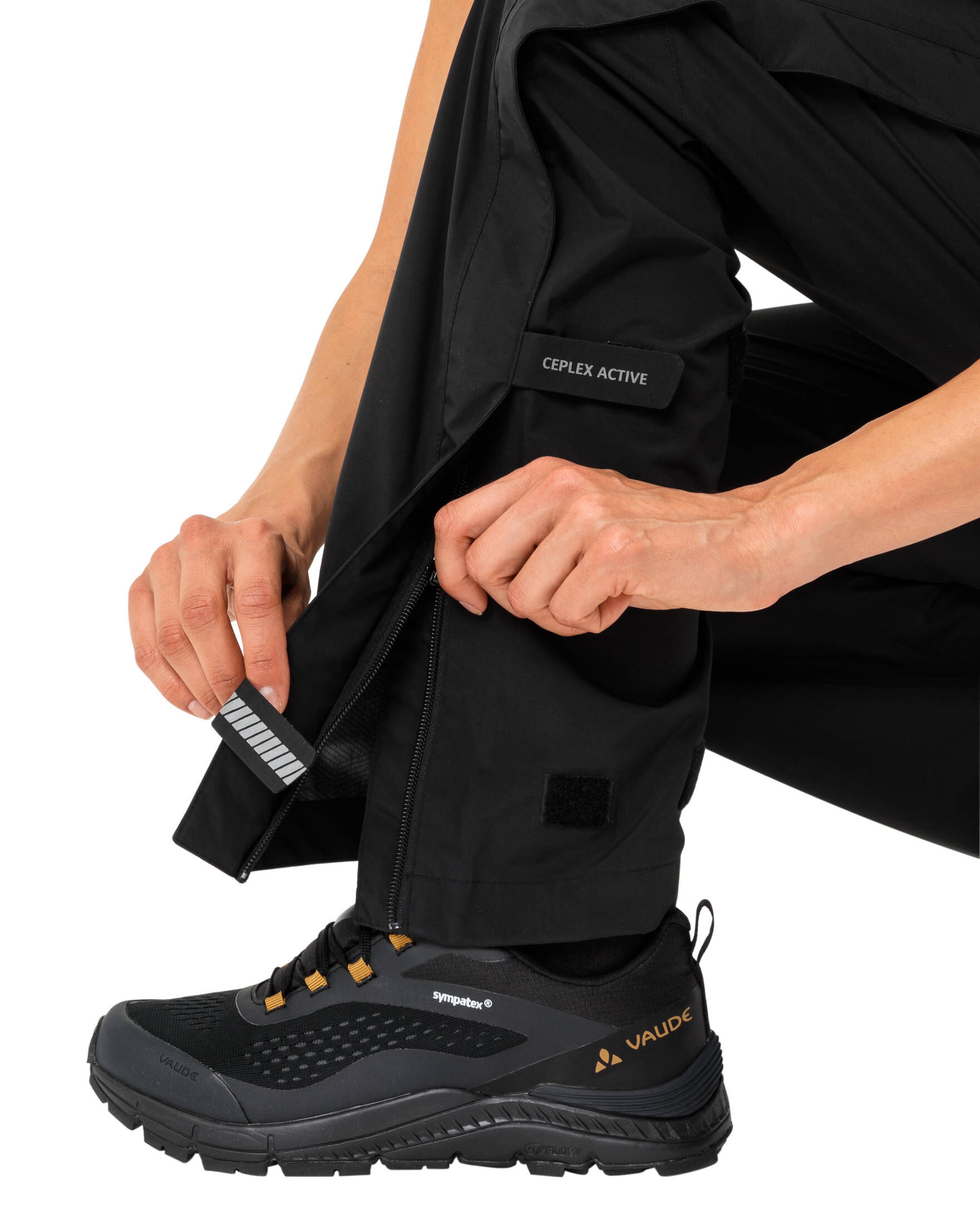 VAUDE| Herren Fahrrad-Regenhose YARAS RAIN ZIP IV
