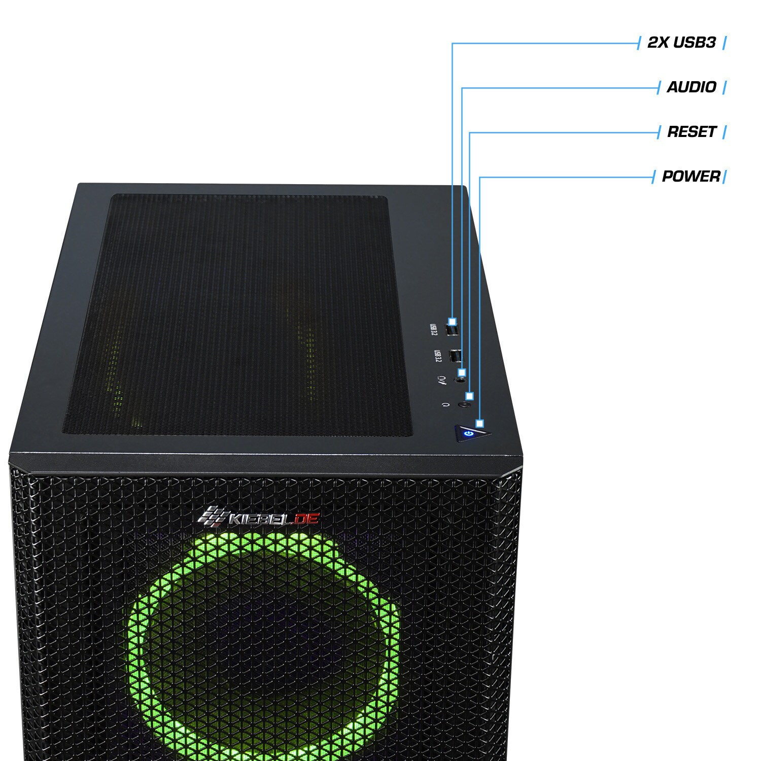 PC Set Gaming mit 24 Zoll TFT Viper V AMD Ryzen 5 5600G, 32GB DDR4, AMD Vega Grafik, 2TB SSD, WLAN, Windows 11