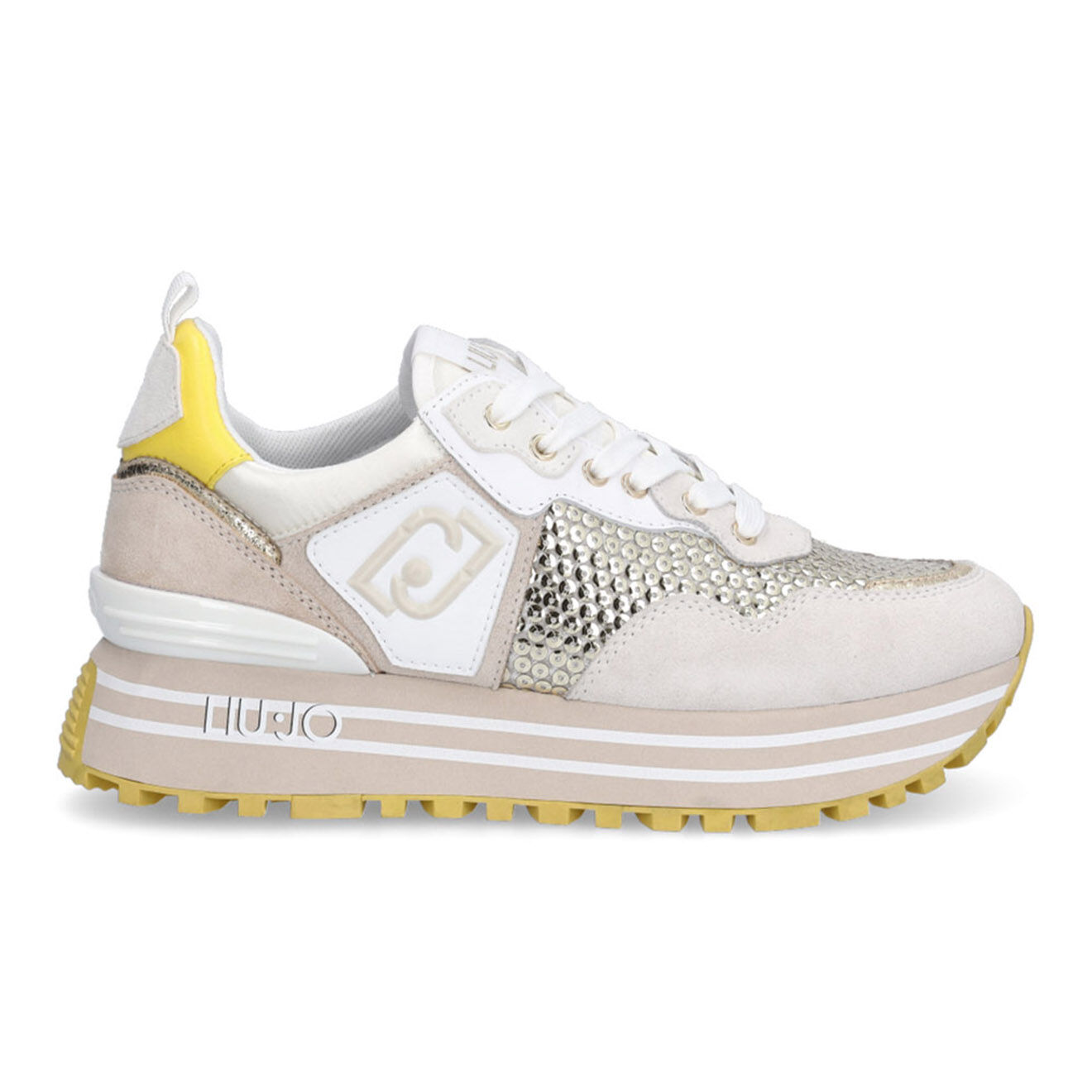 Liu-Jo Sneakers en Cuir Rosalia beiges