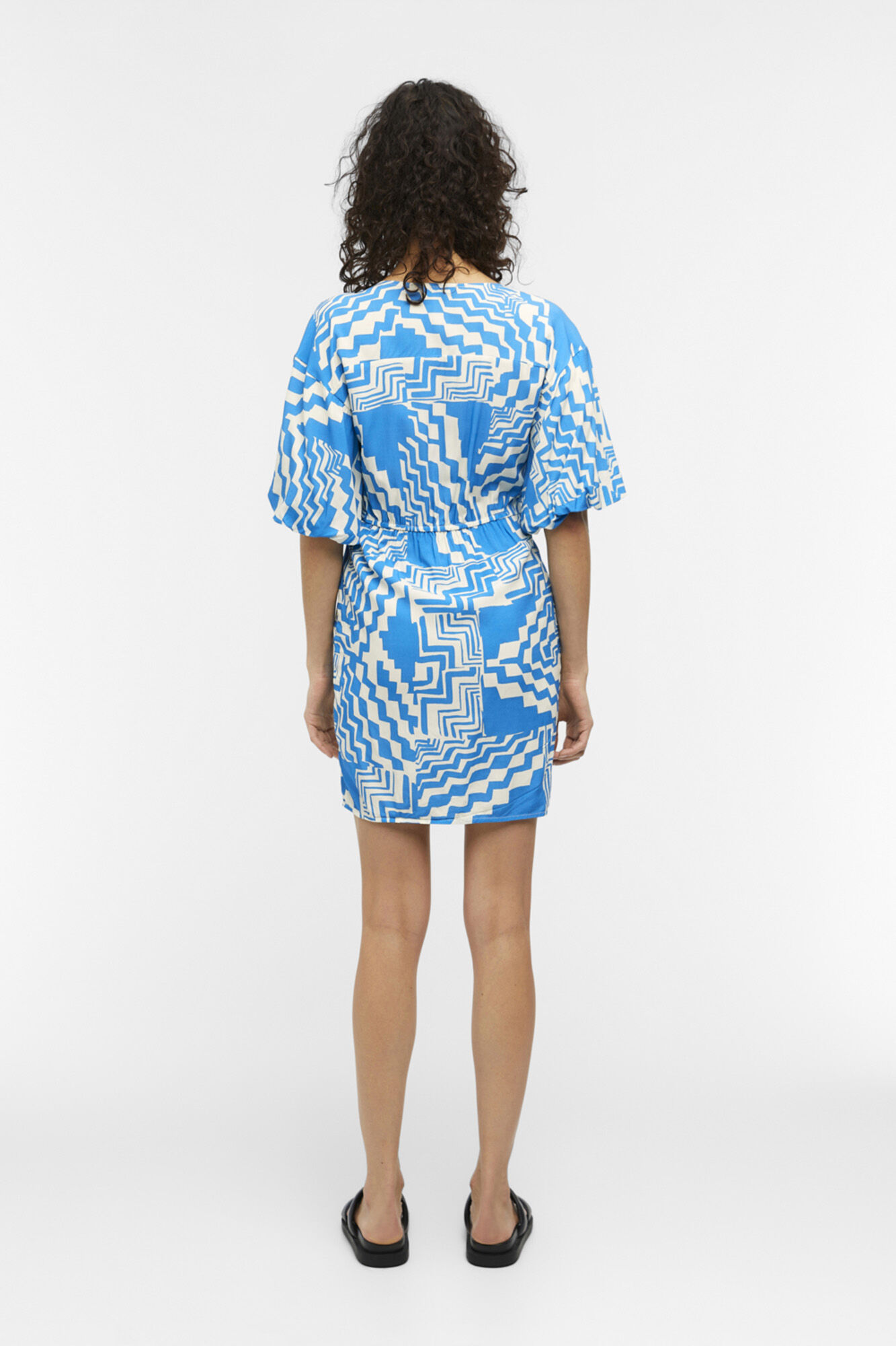 Vestido curto Ecovero - Azul