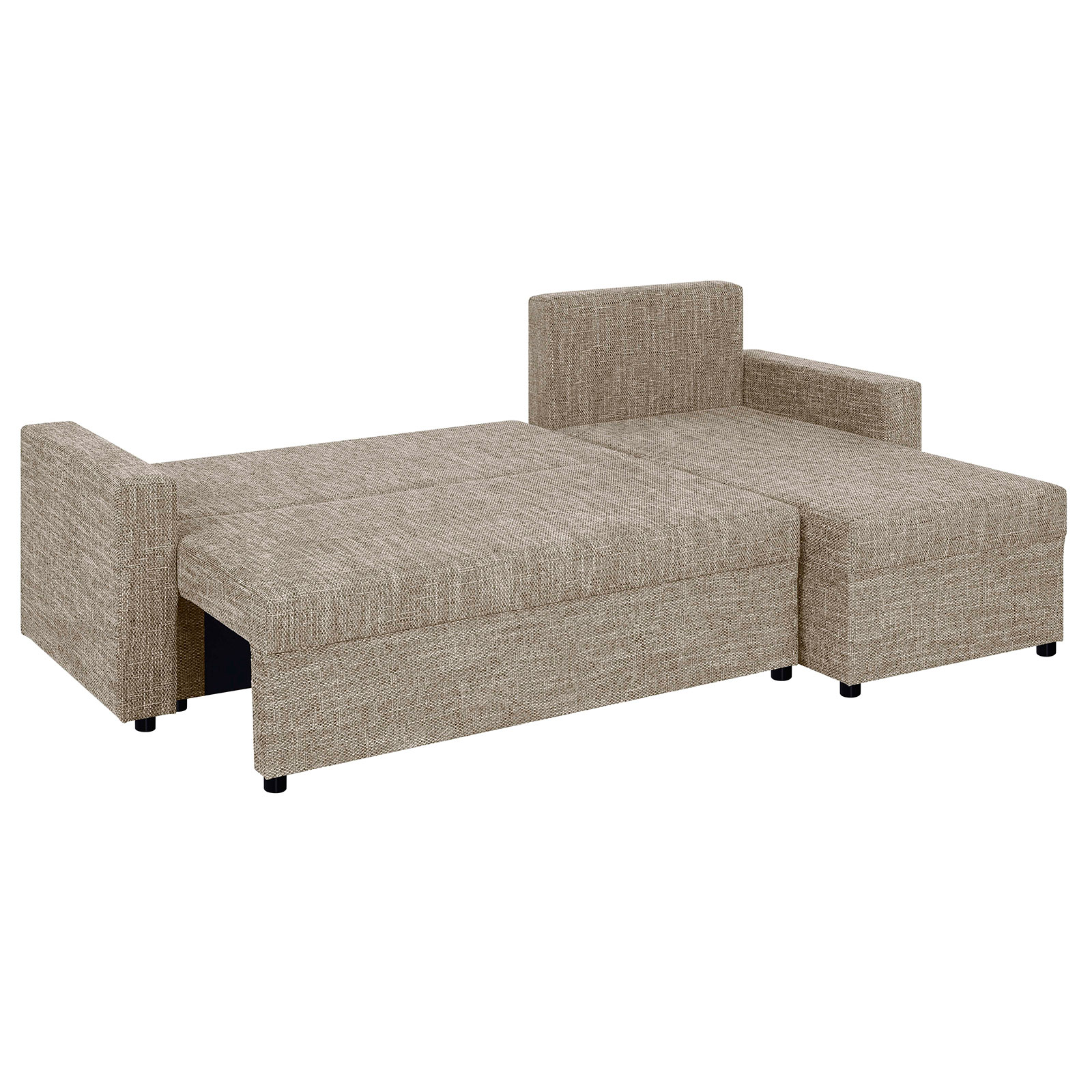 Ecksofa - cappuccino - Liegefunktion