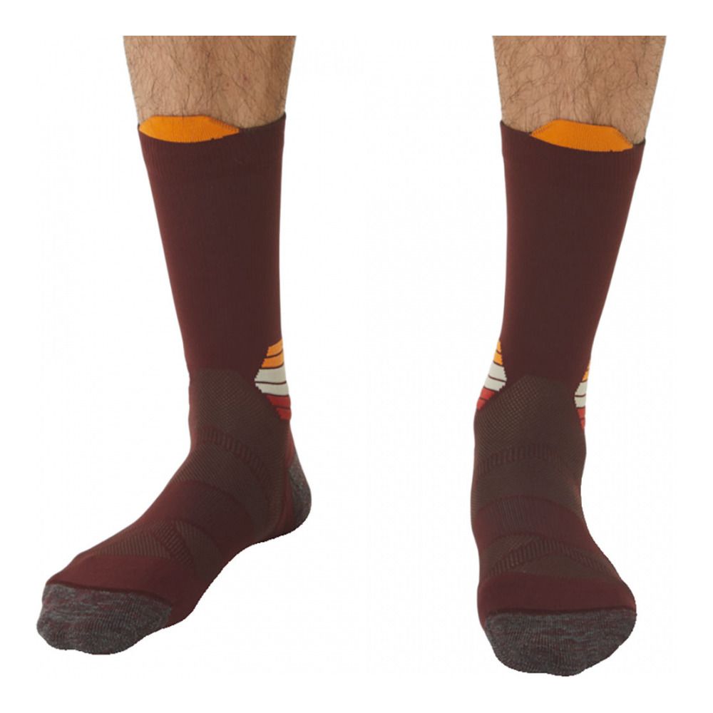 Asics FUJITRAIL RUN - Chaussettes antique red