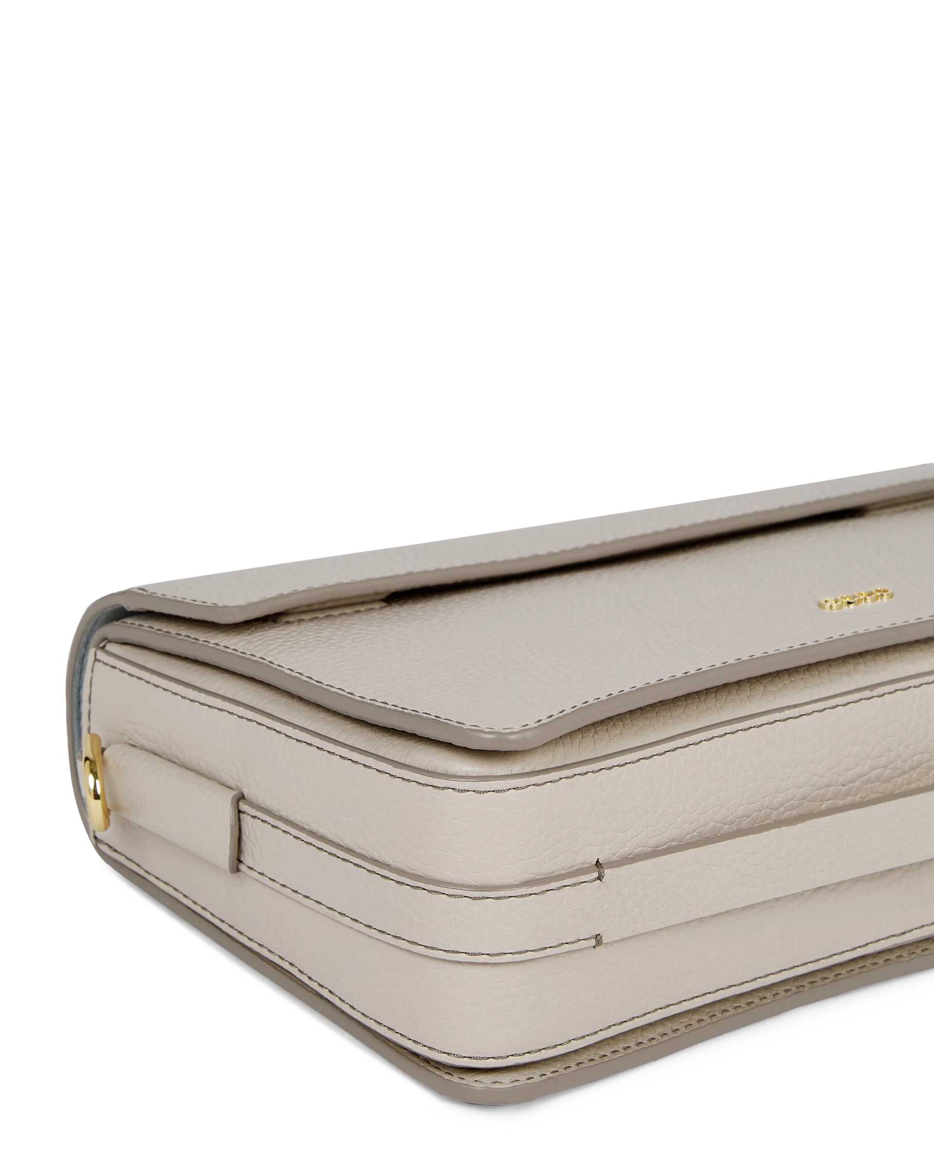 ECCO Pinch Bag Umhängetasche aus Leder Beige 17X26X10 cm