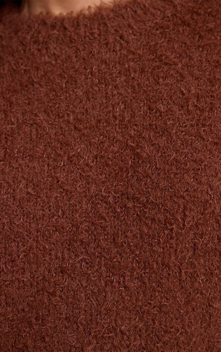 Chocolat Synthétiquell Oversize En Maille Peluche Pour Grande Taille