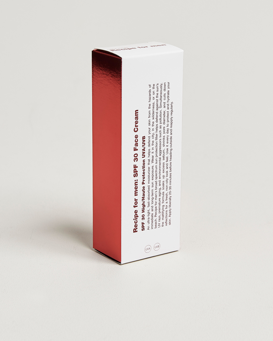 Recipe for men SPF 30 Face Cream 75ml