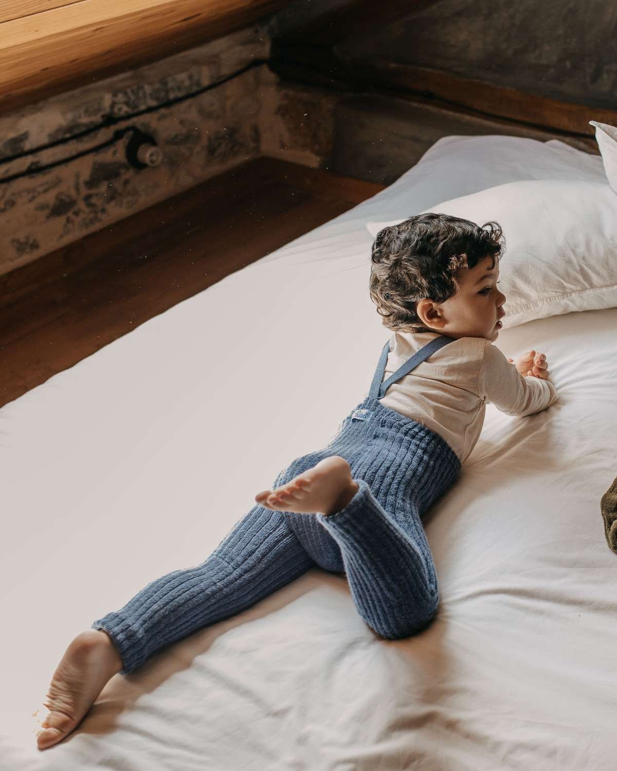 Strømpebukse Teddy Ribb – u/ fot, m/ seler | Granny Footless Tights