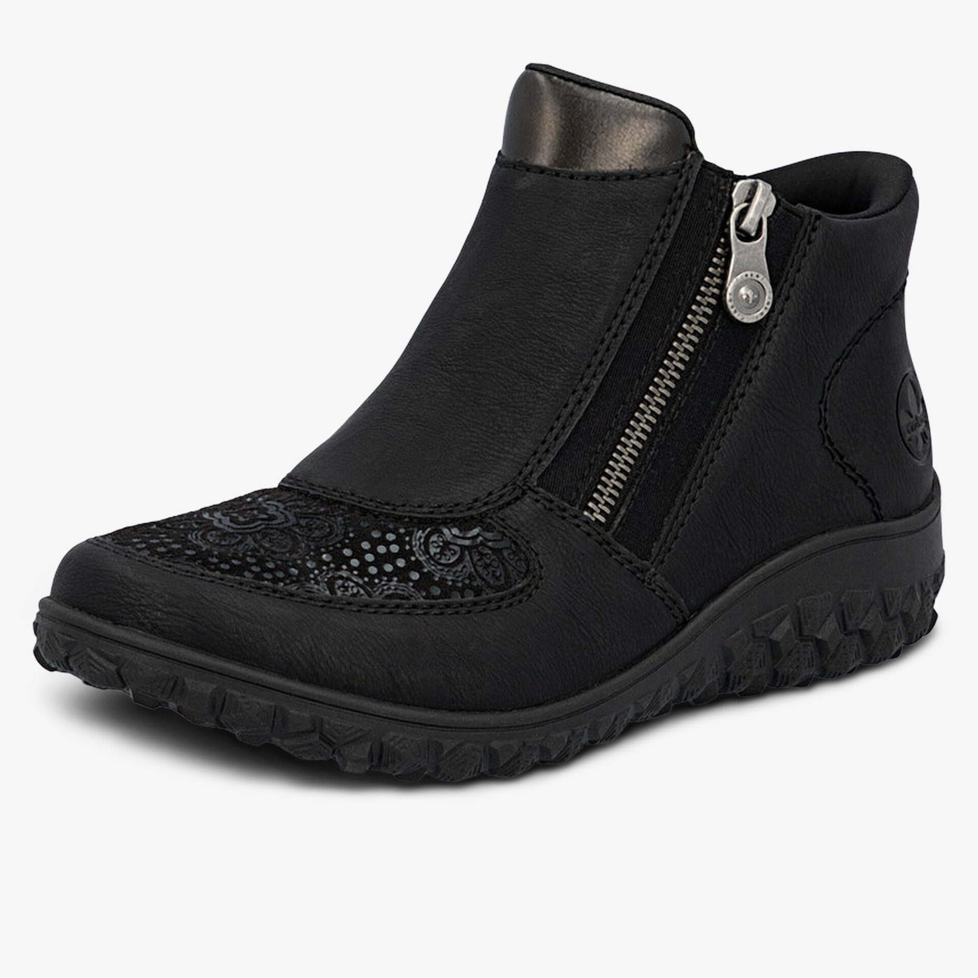 rieker Damen Stiefeletten schwarz