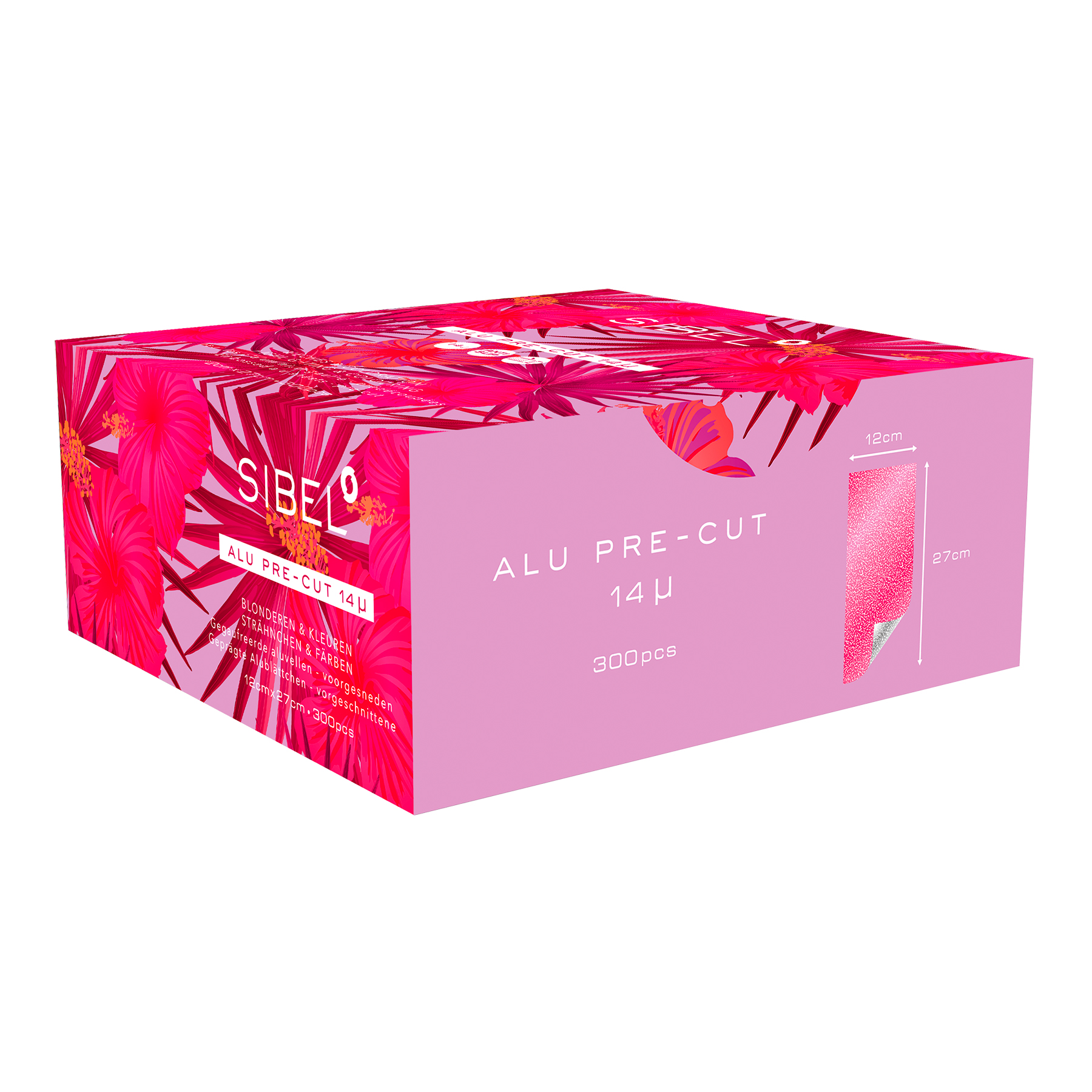 Feuilles dAluminium Gaufres Pr-dcoupes Rose