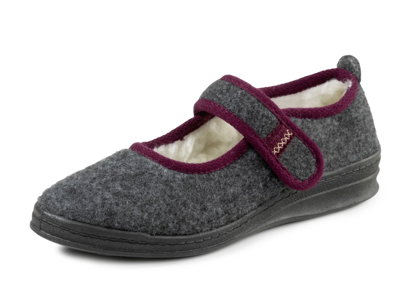 Spangenschuh aus weichem Filz
