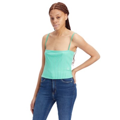 Débardeur femme Rib Cropped Strappy CALVIN KLEIN