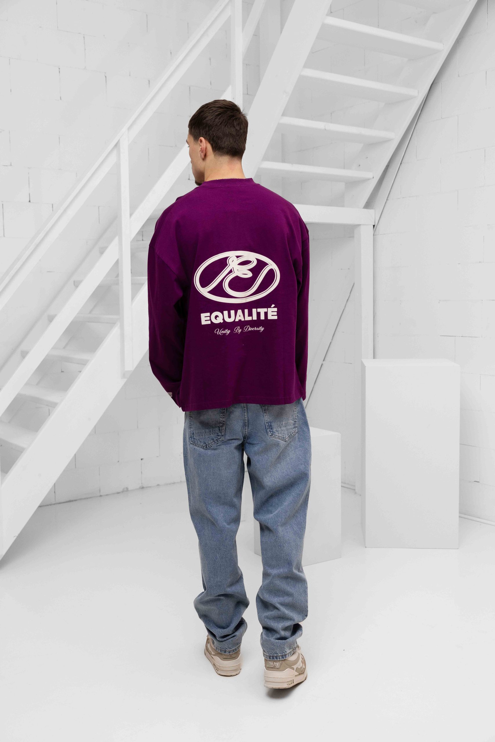 Equalité Arid Longsleeve T-Shirt Heren Paars