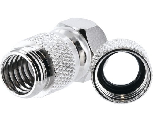 HQ F-schroefconnector Ø 6,8-7 mm met afdichting, 2 stuks, Schwaiger FSW7002531