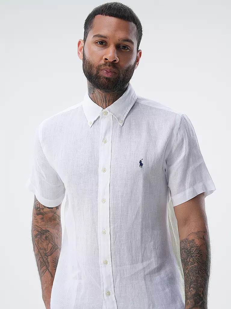 POLO RALPH LAUREN Hemd Costum Fit weiss