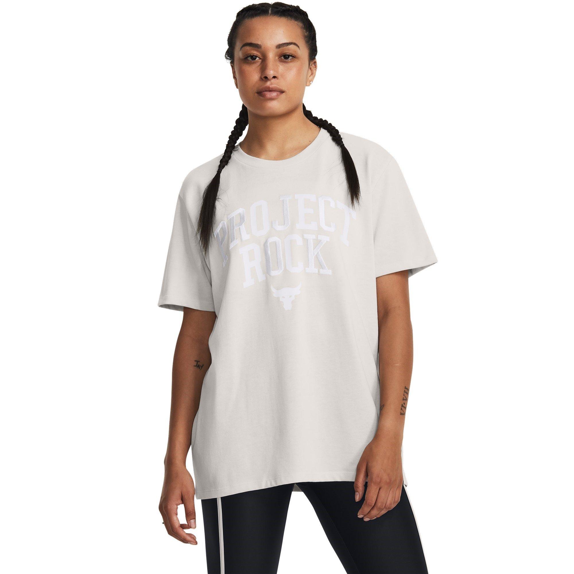 Under Armour UA Project Rock Heavyweight Campus T Shirt Womens