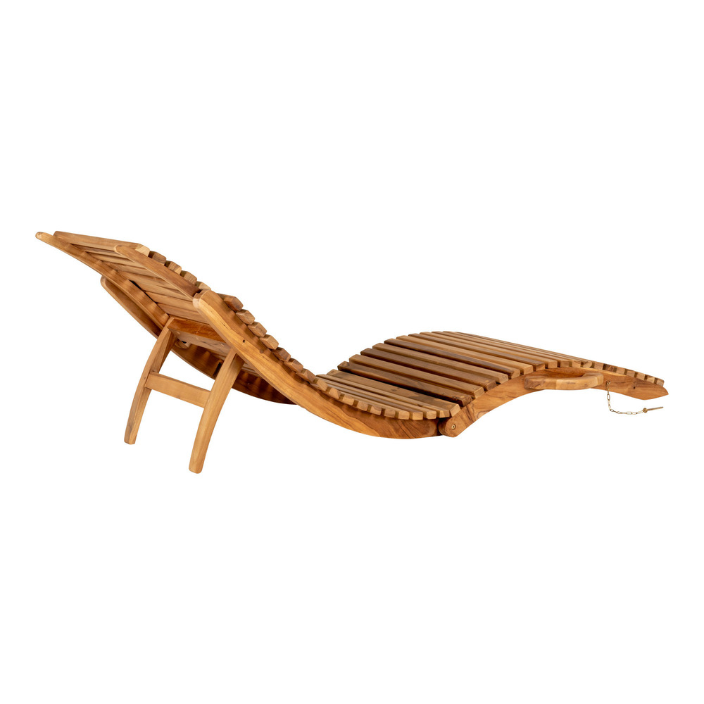 Chaise longue en bois de teck arrieta