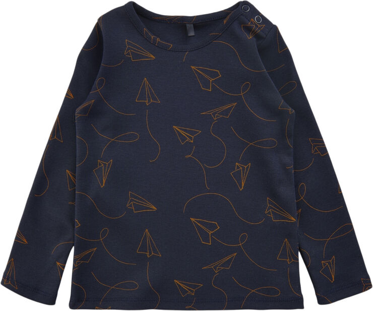 Soft Gallery SGBaby Bella Paper Plane Ls Tee NOOS Night sky