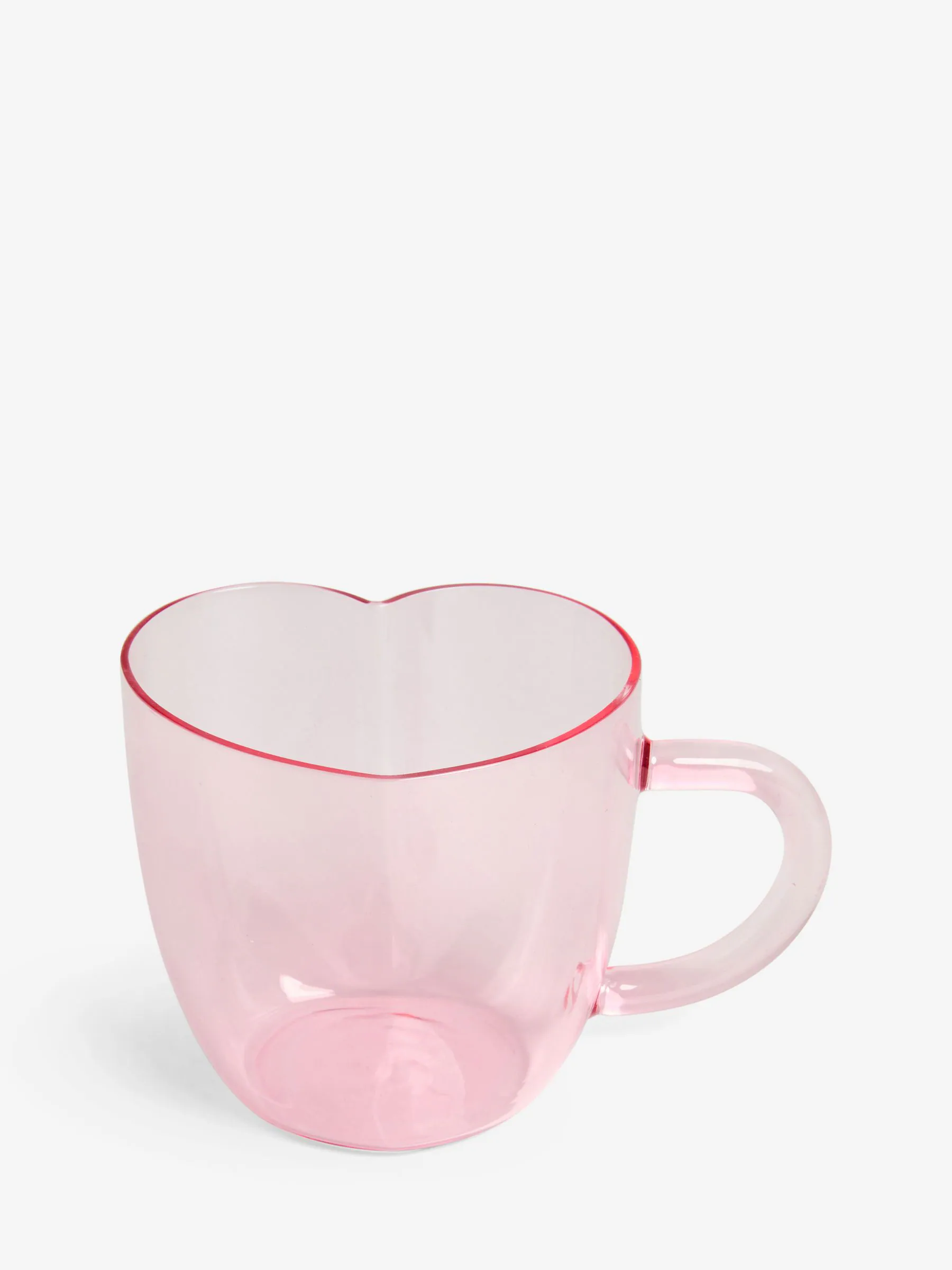 Heart Shaped Glass Mug