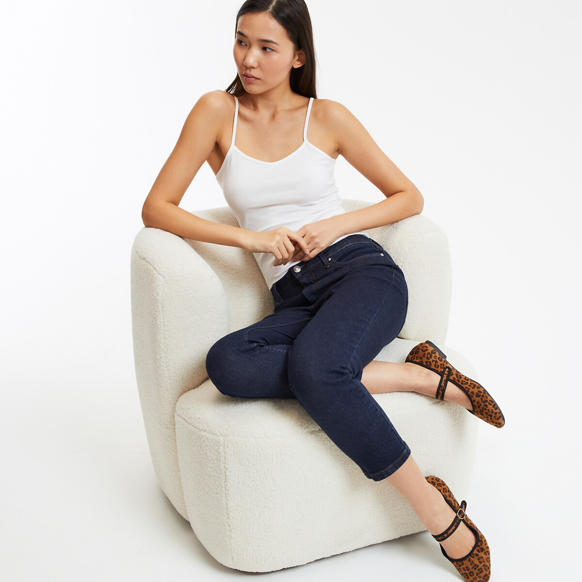 COLEÇÃO LA REDOUTE<br>Regata com alças finas