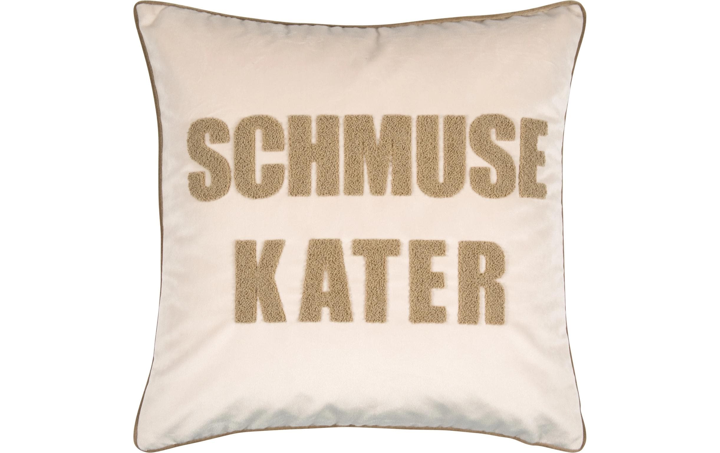 Kissenbezug Schmusekater 45 x 45 cm, SandKissenhülle
