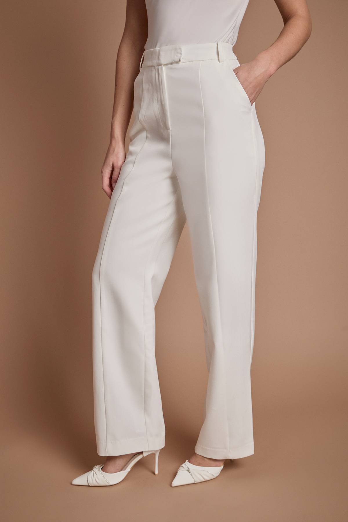 Coast Pantalon De Mariée Tailleur Jambe Large