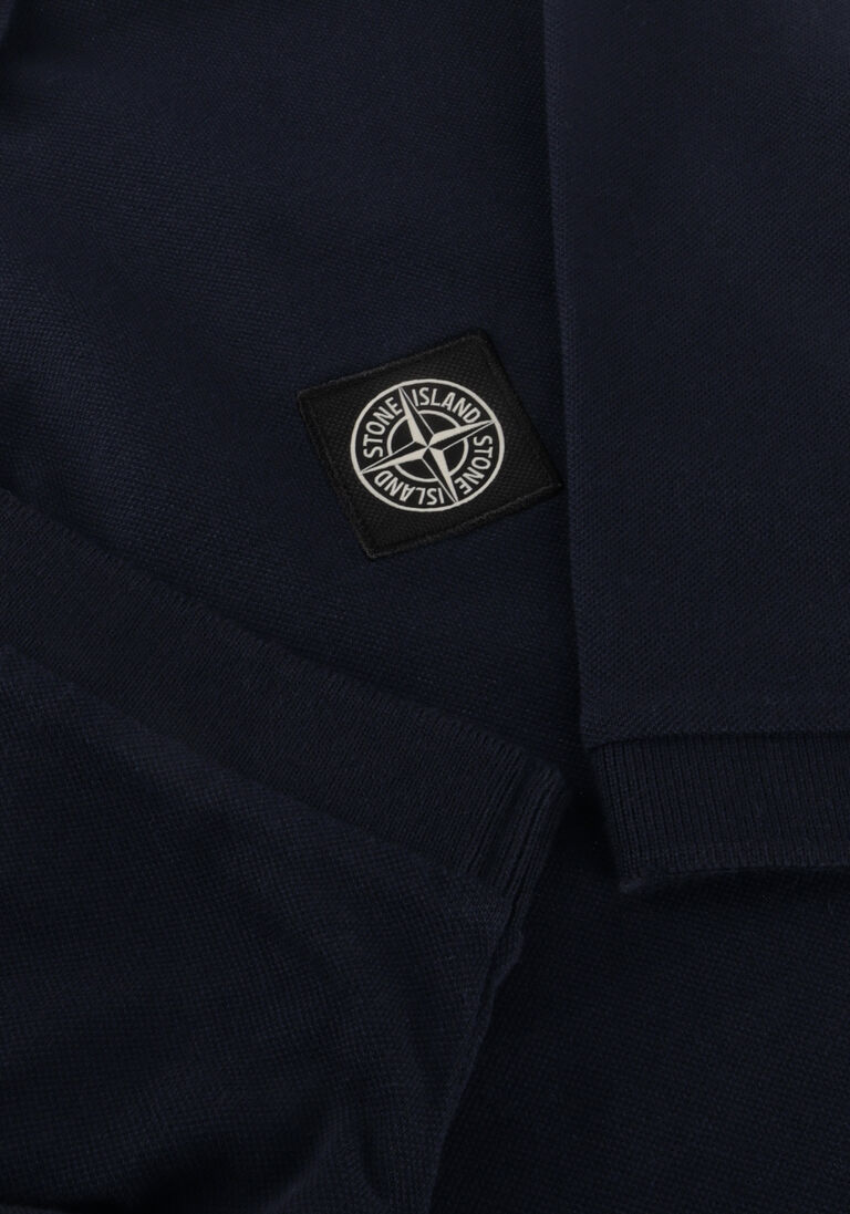 donkerblauwe stone island polo ss polo s0017